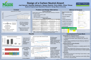 Design of a Carbon Neutral Airport Context Problem and Design Alternatives