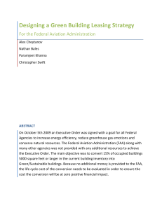 Designing a Green Building Leasing Strategy For the Federal Aviation Administration