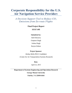 Corporate Responsibility for the U.S. Air Navigation Service Provider: