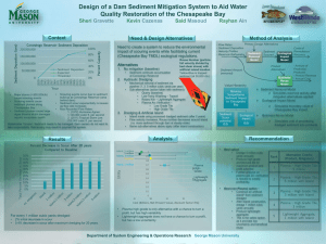 Design of a Dam Sediment Mitigation System to Aid Water Sheri Kevin