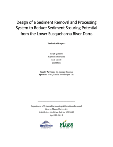 Design of a Sediment Removal and Processing