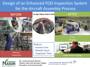 Design of an Enhanced FOD Inspection System AFTER BEFORE