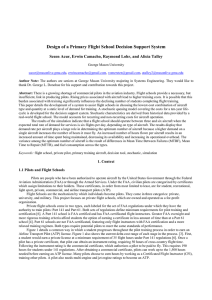 Design of a Primary Flight School Decision Support System