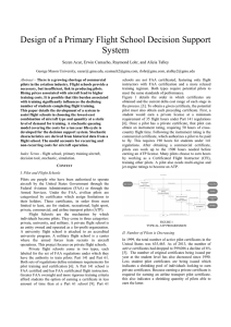 Design of a Primary Flight School Decision Support System