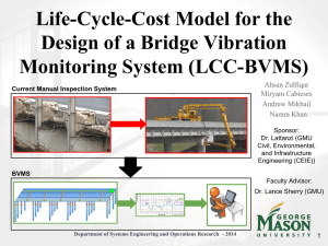 Life-Cycle-Cost Model for the Design of a Bridge Vibration Monitoring System (LCC-BVMS)