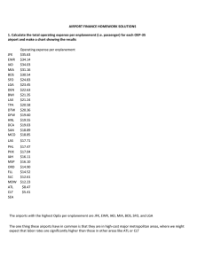 AIRPORT FINANCE HOMEWORK SOLUTIONS