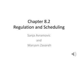 Chapter 8.2 Regulation and Scheduling Sanja Avramovic and