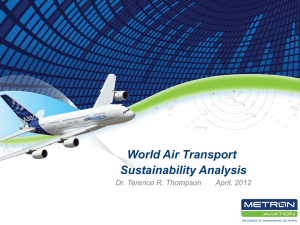 World Air Transport Sustainability Analysis