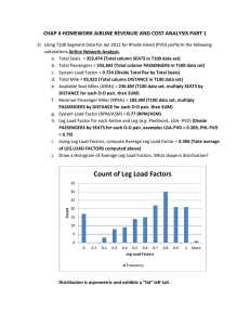 CHAP 4 HOMEWORK AIRLINE REVENUIE AND COST ANALYSIS PART 1