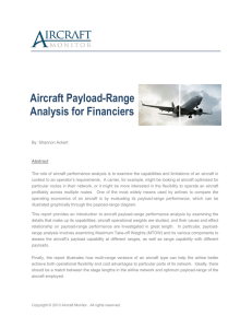 Aircraft Payload-Range Analysis for Financiers