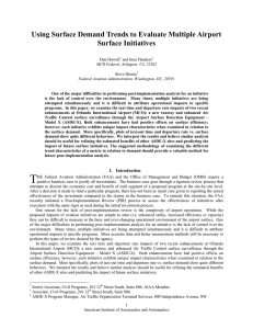 Using Surface Demand Trends to Evaluate Multiple Airport Surface Initiatives