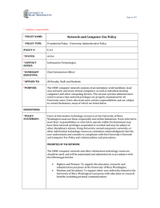 Network and Computer Use Policy