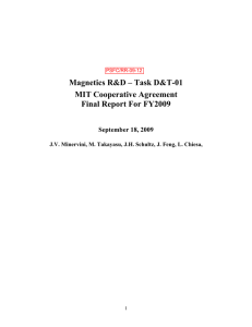 Magnetics R&amp;D – Task D&amp;T-01 MIT Cooperative Agreement Final Report For FY2009