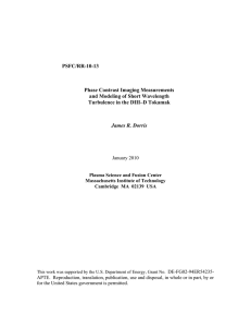 PSFC/RR-10-13  Phase Contrast Imaging Measurements and Modeling of Short Wavelength