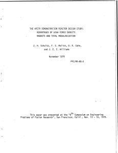 STUDY: J. E. C. 1979 PFC/RR-80-3