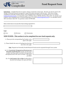 Fund Request Form