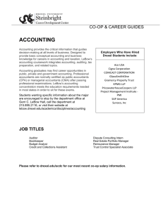 ACCOUNTING CO-OP &amp; CAREER GUIDES