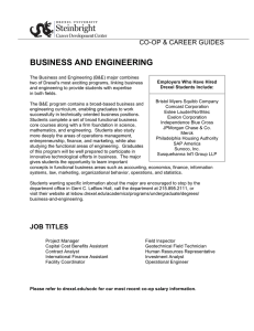 BUSINESS AND ENGINEERING CO-OP &amp; CAREER GUIDES