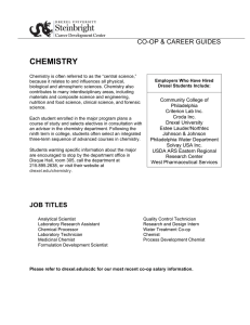 CHEMISTRY CO-OP &amp; CAREER GUIDES