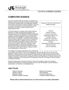 COMPUTER SCIENCE CO-OP &amp; CAREER GUIDES