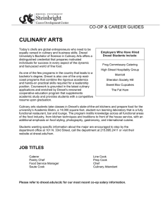 CULINARY ARTS CO-OP &amp; CAREER GUIDES