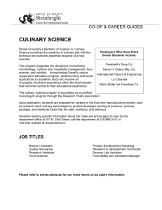 CULINARY SCIENCE CO-OP &amp; CAREER GUIDES
