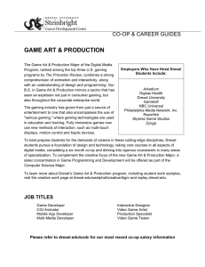 GAME ART &amp; PRODUCTION CO-OP &amp; CAREER GUIDES