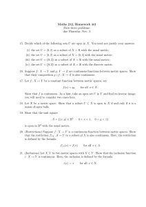 Maths 212, Homework #3 First three problems: due Thursday, Nov. 3 U