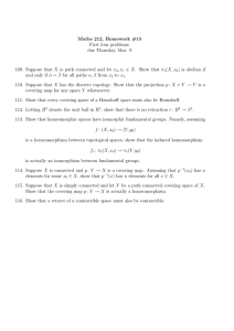 Maths 212, Homework #15 First four problems: due Thursday, Mar. 9 X