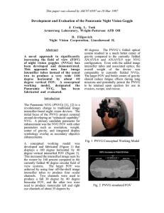 Development and Evaluation of the Panoramic Night Vision Goggle