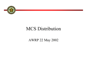 MCS Distribution AWRP 22 May 2002