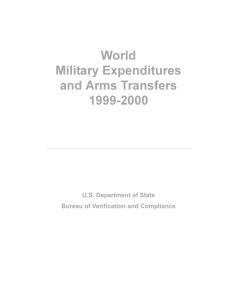 World Military Expenditures and Arms Transfers 1999-2000