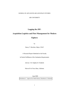 Logging the JSF: Acquisition Logistics and Fleet Management for Modern Fighters