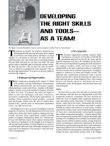 T Developing the Right Skills A New Approach