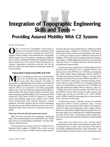 O Integration of Topographic Engineering