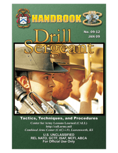 HANDBOOK No. 09-12 JAN 09 Tactics, Techniques, and Procedures