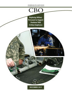 CBO Replacing Military Personnel in Support Positions With