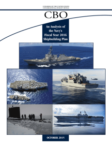 CBO An Analysis of the Navy’s Fiscal Year 2016