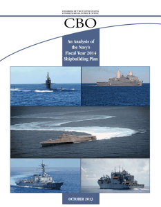 CBO An Analysis of the Navy’s Fiscal Year 2014