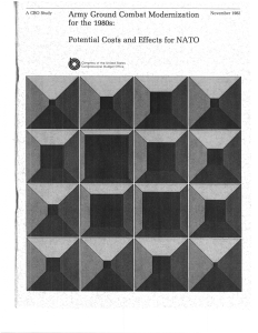 Army Ground Combat Modernization November 1932 for the 1980s: A CBO Study