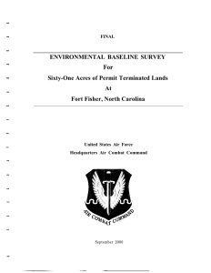 ENVIRONMENTAL BASELINE SURVEY lFor Sixty-One Acres of Permit Terminated Lands At