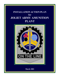 JOLIET ARMY AMUNITION PLANT INSTALLATION ACTION PLAN for