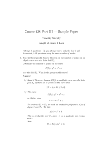 Course 428 Part III — Sample Paper Timothy Murphy