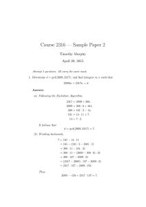 Course 2316 — Sample Paper 2 Timothy Murphy April 20, 2015