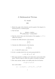 A Mathematical Trivium V.I. Arnold 1991
