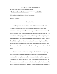 AN ABSTRACT FOR THE THESIS OF  Yi‐Ling Ho for the degree of Master of Science  In Design and Human Environment presented on June 11, 2010. 