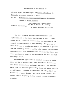 Redacted for Privacy Hiroshi Tanaka for Economics presented Testing for Structural