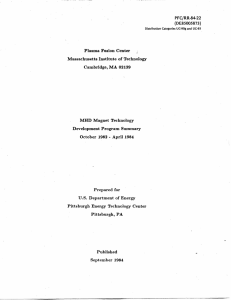 PFC/RR-84-22 Plasma  Fusion  Center 02139