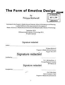 The  Form  of  Emotive  Design by