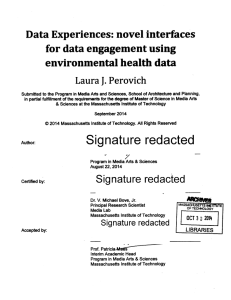 J. for data engagement  using Data Experiences:  novel  interfaces